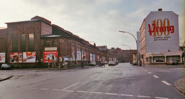Zeise Fabrik, Ecke Friedensallee, um 1980