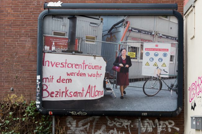 Plakat 2 in Ottensen Investorenträume werden wahr