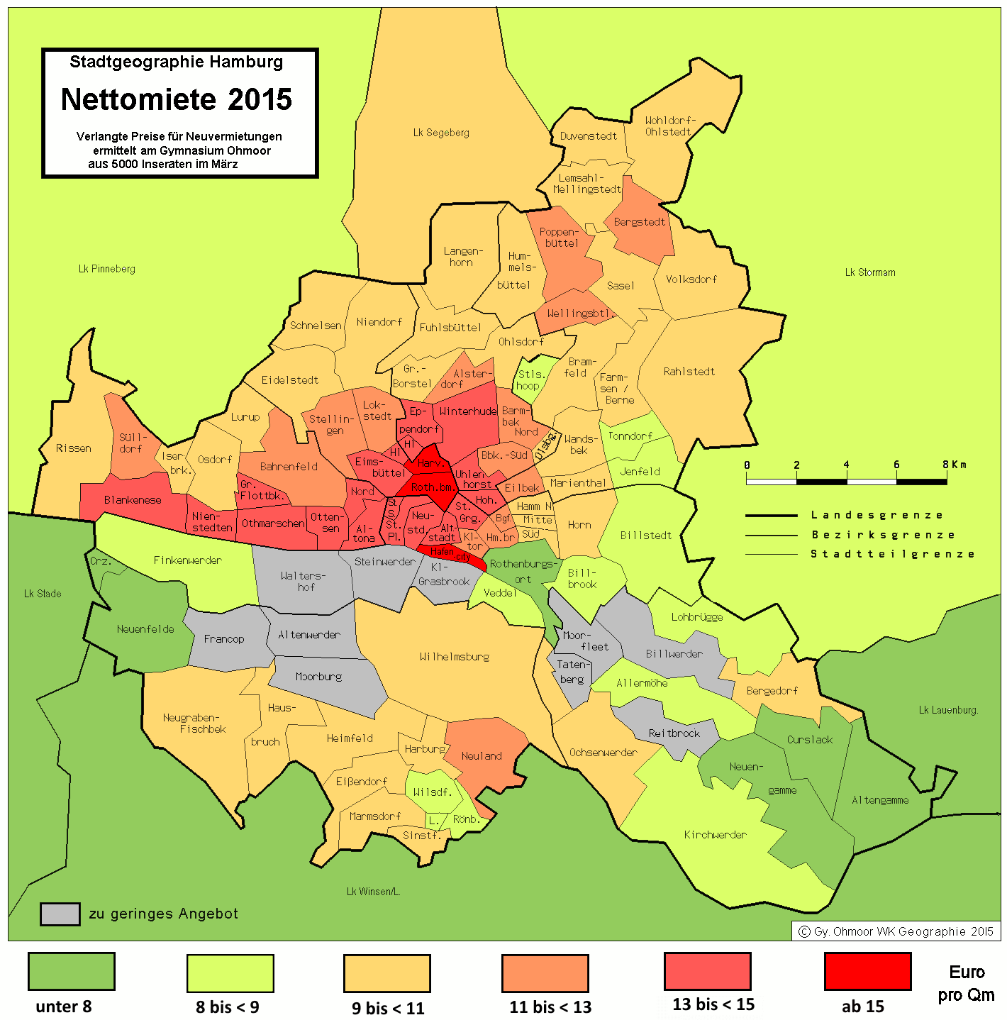 Teuer wie nie – Mieten-Entwicklung in Hamburg 2015 Teuer wie nie – Mieten-Entwicklung in Hamburg 2015