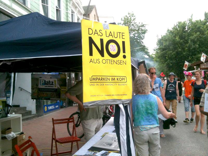 Infostand auf der Altonale am 4./5.7.2015