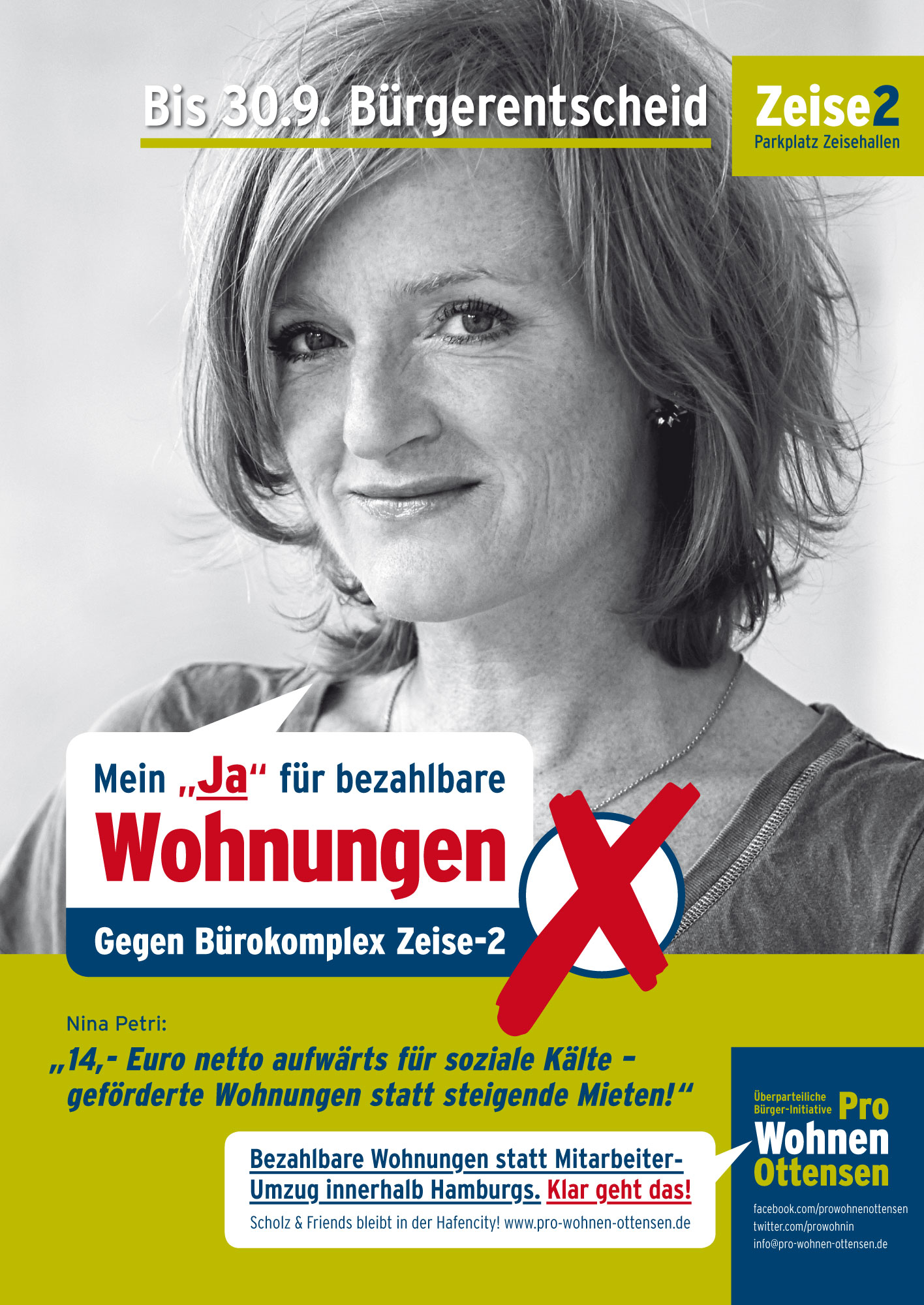 Nina Petri unterstützt den Bürgerentscheid zu Zeise-2 Nina Petri unterstützt den Bürgerentscheid zu Zeise-2